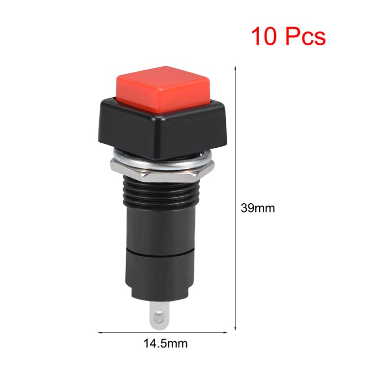 10mm Switch DS-316 Momentary Push Button Switch - 10mm 250V 1A Self ...