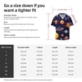 thumbnail image 5 of Fotbe Space Planet Camisa Estampada de Manga Corta para Hombre, Casual de Verano, Estilo Playero, Sin Arrugas-XX-Large, 5 of 5