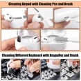 thumbnail image 3 of Djiypn Keyboard Cleaner Kit, Electronics Cleaning Kit with Retractable Brush, Portable 20-IN-1 Multi-Tools Kit for Phones, Tablet, Computer, PC, TV with 10ml Mist Spray (White), 3 of 9