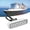 White, variant on YAHHU 12V to 24VDC Boat LED Work Light IP67 Waterproof Bright Light Shockproof for Cars Yachts Outdoor Lighting White and Blue Light 16W (160mm / 6.30 inches)