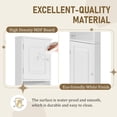 thumbnail image 5 of AENKYO 66.9" Corner Bathroom Cabinet with Adjustable Shelves, Tall Space-Saving Organizer for Bathrooms, White, 5 of 10