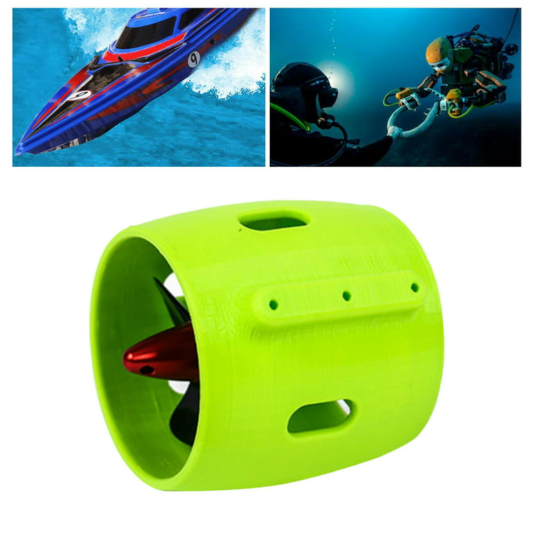DC12-24V Jet Boat Underwater Motor Thruster Engine 30-200W 4- for Remote  Control Ship Boat Model Anti-Corrosion Anti-Rust Durable - CCW, dia 62mm 
