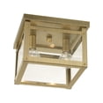 thumbnail image 6 of Livex Lighting - Milford - 2 Light Square Flush Mount In Shabby Chic Style-6, 6 of 10