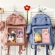 thumbnail image 5 of Mochila transparente de gran capacidad, moderna, con múltiples bolsillos, de nailon, para estudiantes, para la escuela, para mujer, estilo Harajuku, XA345C, 5 of 5