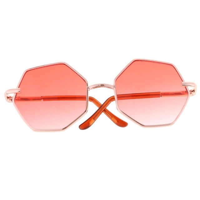 Gafas de terre Con Montura Hexagonal De Moda Gafas de terre Para De 20-25 Amarillo CUTICAT Gafas de anteojos de muñeca