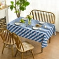 thumbnail image 2 of 4th of July Tablecloth 60x60 Inch Square, Patriotic Blue Buffalo Plaid Stars Independence Day Memorial Day Table Cover for Party Picnic Dinner Decor, 2 of 6