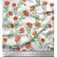 thumbnail image 1 of Soimoi Cotton Jersey Fabric Leaves & Wild Flower Printed Craft Fabric by The Yard 58 Inch Wide, 1 of 1