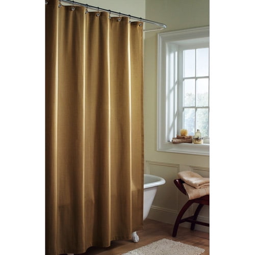 Canopy Microfiber Fabric Clay Beige Shower Curtain Liner, 1 Each