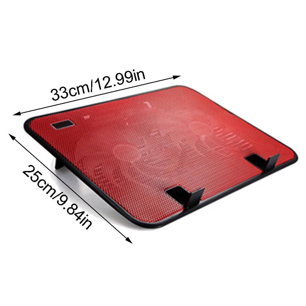 lanema Metal Panel Dual Fan Notebook Cooler High Speed Silent Laptop Cooling Pad Slim