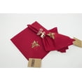 thumbnail image 3 of Embroidered Holly Christmas Tree Holiday Decorative Cloth Napkin (Red Napkin 20"x20"-Set of 4), 3 of 5