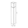 thumbnail image 5 of Poste Led Negro Sobreponer En Piso 13w Luz Calida Hled-003/n Tecnolite, 5 of 5