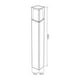 thumbnail image 5 of Poste Led Negro Sobreponer En Piso 13w Luz Calida Hled-003/n Tecnolite, 5 of 5