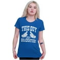 thumbnail image 3 of This Guy Just Graduated Thumbs Up Womens Slim Fit Graphic Tee Brisco Brands S, 3 of 5