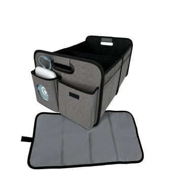 Monbebe Collapsible Trunk Organizer & Changing Station with Wipes Case, Soho, Infant & Toddler, Unisex