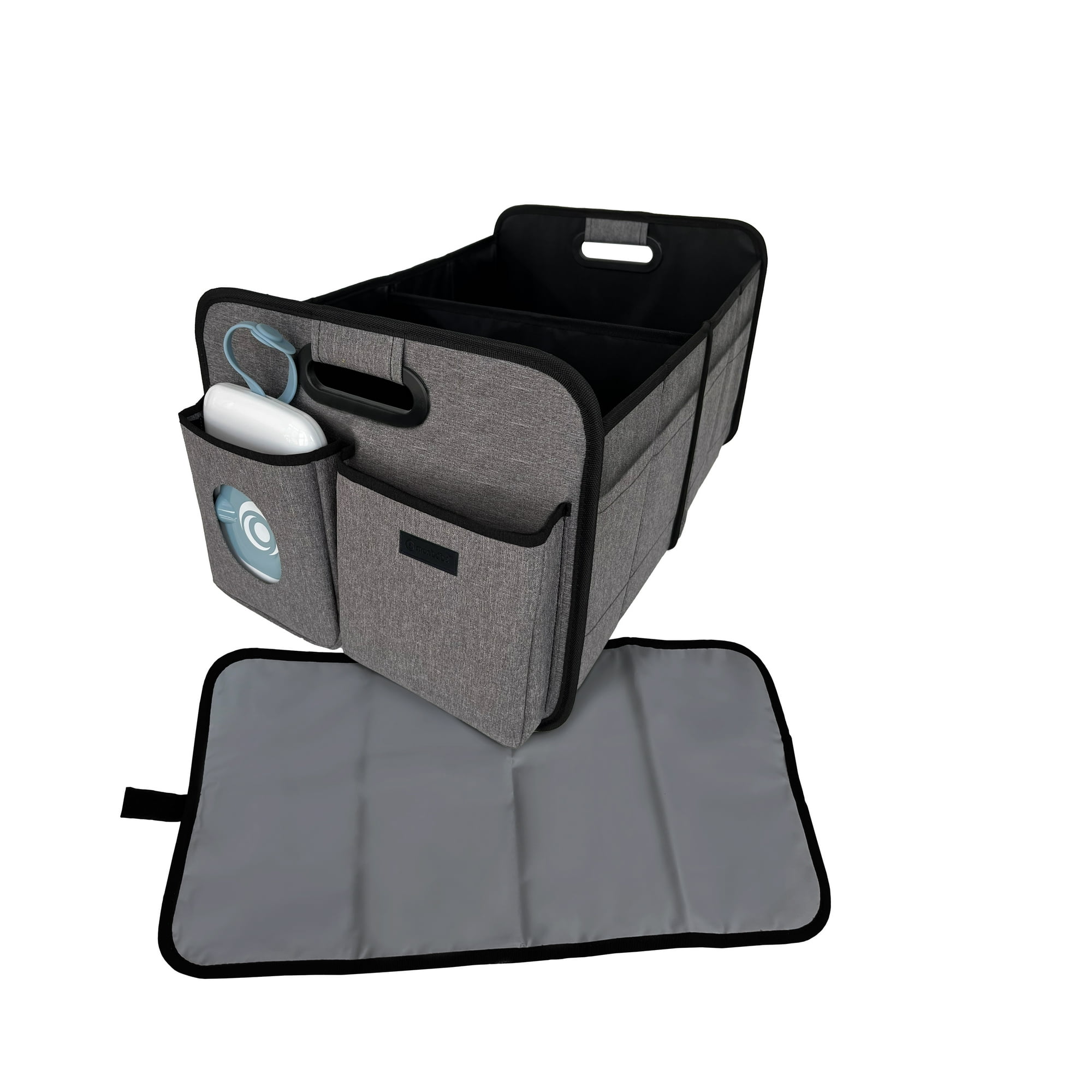 Monbebe Collapsible Trunk Organizer & Changing Station with Wipes Case, Soho, Infant & Toddler, Unisex