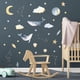 thumbnail image 1 of Decoración del hogar, decoración de habitaciones, decoración de paredes, nubes, habitación infantil, guardería, fondo, decoración, pegatinas de pared, calcomanías de pared, 1 of 6