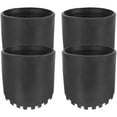 thumbnail image 4 of Miangastore Replacement Rubber Ladder Feet Covers Black 4Pcs 3.2x3.2x2.4in, 4 of 7
