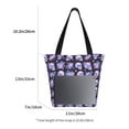 thumbnail image 3 of Pofeuu flower Skull rose Print Women Fashion Shoulder Handbags Top Handle Satchel Bags Tote Shoulder Shopping Bag Stylish Canvas Tote Bag, 3 of 6
