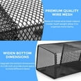 thumbnail image 4 of Bexikou Magnetic Pen Holder, Magnetic Basket Organizer for Storage, Strong mesh Metal Magnetic Pencil Holder to Hold whiteboard, Fridge, Refrigerator and Locker Accessories,Set of 3, 4 of 7