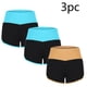 thumbnail image 2 of Mujeres Pantalones Cortos Casual, 3 Piezas Elástico de la Cintura Patchwork Pantalones Cortos Conjunto Hecho de Poliéster Cómodo para Toda la Temporada de Salida, Pantalones Cortos de Verano para las, 2 of 9