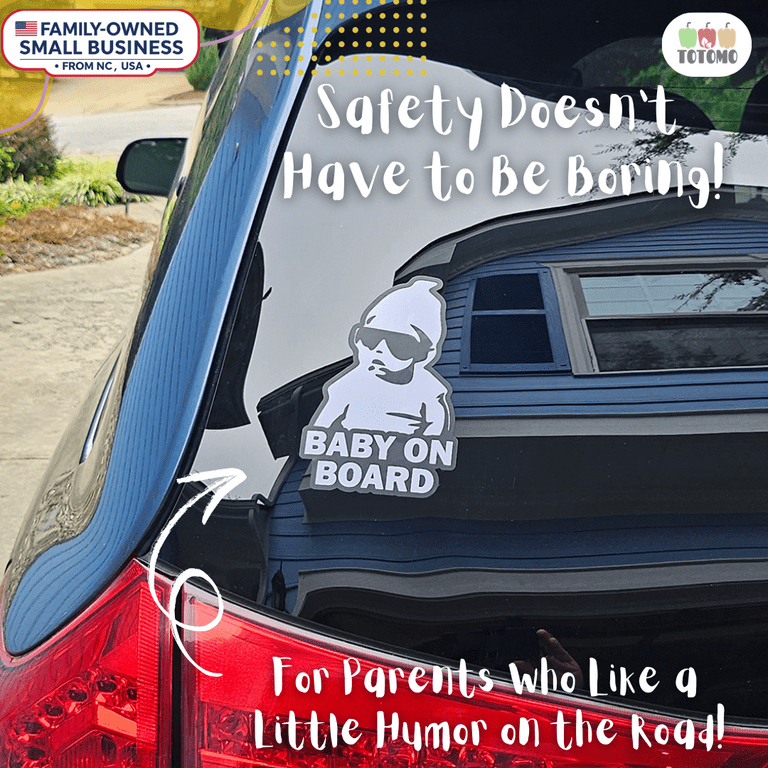 Amazon.com: TOTOMO Baby on Board Sticker for Cars Funny Cute