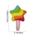 thumbnail image 3 of Cififendec Rainbow Lollipop Squeaky Dog Toy, 4.92"×3.14", Bite Resistant Stuffed Sound Chew Toy for Puppy Stress Relief, Household Boredom Busting Interactive Toy, 3 of 5