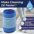 thumbnail image 3 of CUITING 3 Pack Reusable Mop Refill Pads Compatible with Bona Mops 18 Inch Deep Cleaning Replacement Pads Microfiber Mop Pads Wet Replacements Mop Pads for Pet System Thickened Fiber Clean, 3 of 7