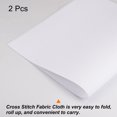thumbnail image 3 of Unique Bargains 2 Pcs 14 Fils Tissu Brodé Point de Croix 20 par 28 Pouces, Blanc, 3 of 6