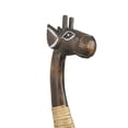 thumbnail image 5 of 8" x 31" Dark Brown Wood Giraffe Sculpture, by DecMode, 5 of 9