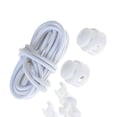 thumbnail image 2 of ZLight Easy No Tie Shoelaces Elastic Shoe Laces Running Jog Canvas Trainer Lock White, 2 of 4