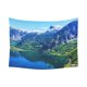 thumbnail image 1 of ABPHQTO Austria Snowy Mountain View Valley Lake Tapiz Colgante de pared Bosque verde Paisaje Decoración de pared Arte para sala de estar Dormitorio Dormitorio Algodón Lino Decoración 150x200 cm, 1 of 1