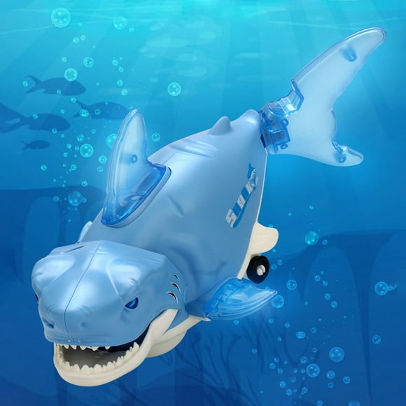Funix High Simulation Shark Pool Toy for Kids – Colorful Music & Light Shark Toy, Great Gift for Boys & Girls Age 6+