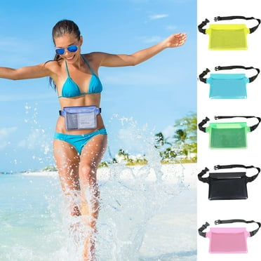 Manunclaims Underwater PVC Waist Bag, Dry Pouch for Swimming, Waterproof Pouch Dry Bag for Boating Swimming Kayaking Beach Pool Water Parks, Keeping Phone Wallet Safe and Dry