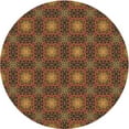 thumbnail image 1 of Ahgly Company Machine Washable Indoor Round Transitional Saffron Red Area Rugs, 7' Round, 1 of 7