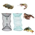 thumbnail image 4 of Hyasfey Fish Basket Mesh Shrimp Crab Trap Easy to Use Collapsible Portable Fish Cage Fishing Accessories Tool, 4 of 7