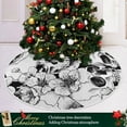 thumbnail image 6 of FMSHPON White Skull Xmas Christmas Tree Skirt Stand Mat for Holiday Party Decoration Indoor Outdoor 48 inches, 6 of 6