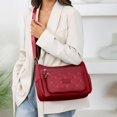 thumbnail image 2 of DGMIOCS Crossbody Bag for Women, Shoulder Purse Handbag Messenger Bag, Trendy Pocketbooks, Waterproof and Multi-Pockets Red, 2 of 5
