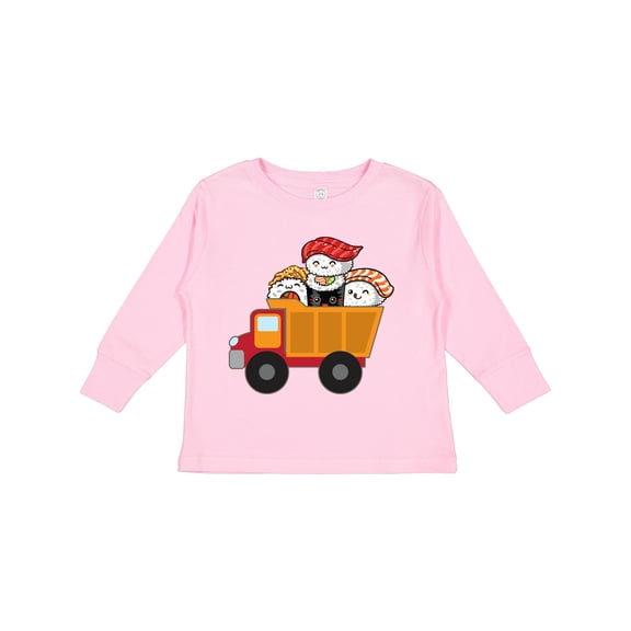 Inktastic Sushi Lover Food Truck Boys or Girls Long Sleeve Toddler T-Shirt