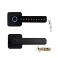 thumbnail image 1 of Door Lock, Smart Door Handle Fingerprint Password Remotely Unlock Digital Lock Tuya App Keyless Entry for Doors Smart Electronic Lock ,Easy to Install, 1 of 7