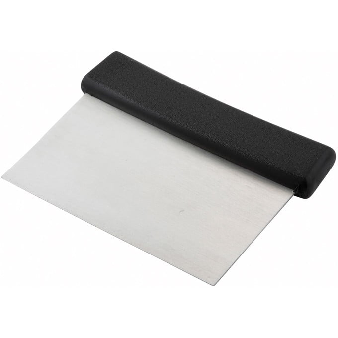 Dough Scraper, Plastic Handle, Stainless Steel Blade