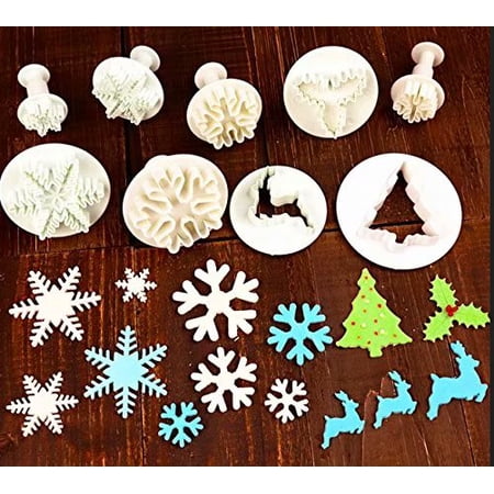 Set Of 22 Christmas Cookie Cutter Set Fondant Plunger Cutters And Molds For Cupcake Cake Topper Decorating Tools Holiday Baking Snowflake Christmas Tree Holly Leaf Sled Snowman Jingling Bell Deer Walmart Canada