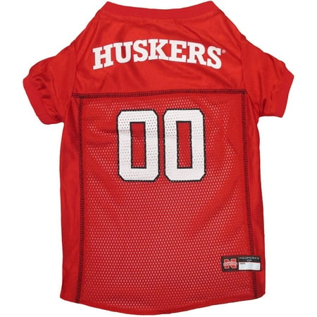 - Pets First College Nebraska Huskers Collegiate Dog Jersey, Available in Various Sizes