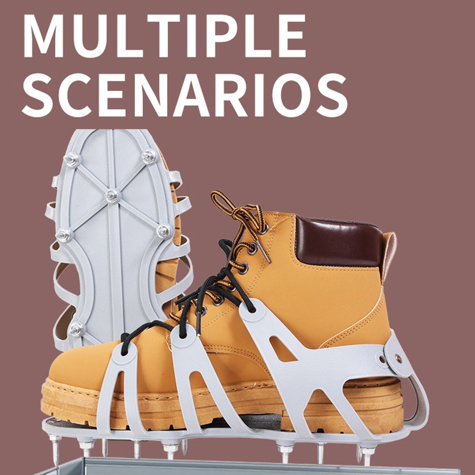Shoes Efficient Convenient Grass Aerator Shoe for Aerating Overlays Cover Installation Resinous Coating Epoxy Floor