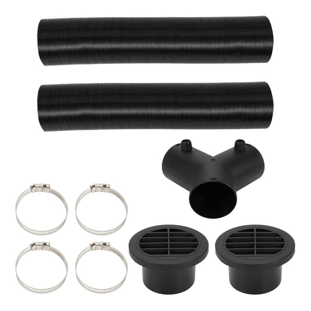 Kit de tubo de calefacción para automóviles Unique Bargains con cubierta de salida de aire redonda y conector de tubo en Y