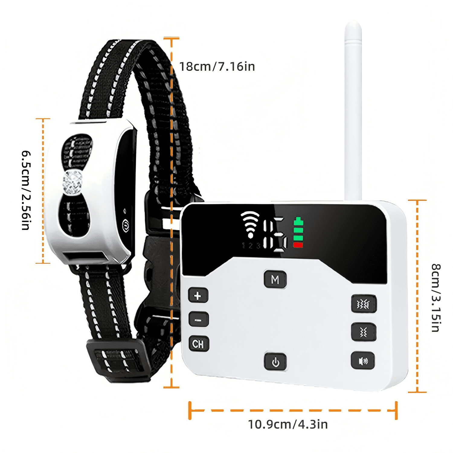 Wireless Dog Fence, Electric Fence System for Dogs, Shock Training Collar, Wireless Pet Boundary Containment System, Waterproof Rechargeable Training Collar for Outdoor,Yard,Campingfor 3 Dogs