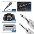 thumbnail image 5 of Adaptador de audio XLR de 2 x 3 pines a conector macho mono de 6,35 mm (1/4"), plateado, para micrófono, 5 of 5