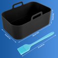 thumbnail image 2 of MesaSe 2 Pcs Casserole en Silicone pour Friteuse à Air Chaud Compatible avec les Friteuses à Double Panier Ninja Doublure Réutilisable pour Friteuse à Air avec Poignée Brosse à Huile Tapis de Cuisson en Silicone pour Friteuse à Air, 2 of 7