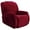 Wine Red, variant on CJC Velvet Recliner Covers, Stretch Armchair Slipcovers, 4-Piece for 1 Cushion Reclining Sofa, Single Seat Recliner Protector, 10 Colors