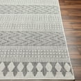 thumbnail image 4 of Hauteloom Asif Living Room, Bedroom Patio Outdoor Area Rug - Bohemian, Transitional - Off White, Charcoal, Medium Gray - 7'10" x 10', 4 of 9