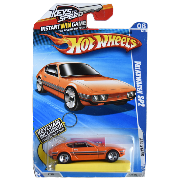 Hot Wheels Volkswagen SP2, All Stars '10 8/10 [orange] Keys to Speed 126/240